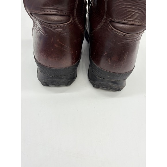 Vtg Cabelas Sky Walk Mens 11.5 Brown Leather Hunting Gore-Tex Lace Up Boots 8" - Picture 13 of 14